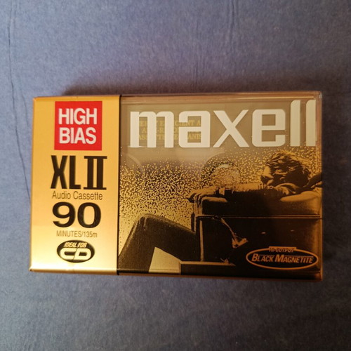 Maxell XL II 90 audio cassette sealed, Type II