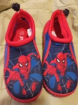 Spiderman water shoes size 29 like new
