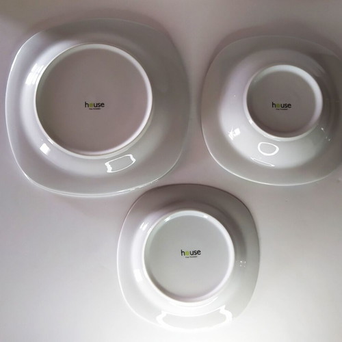 House serving plates used, set of 5 pieces