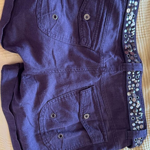 Biston women's brown shorts XS with belt used