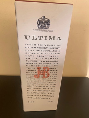 Ultima 128 Malts blended whisky new, rare collectible