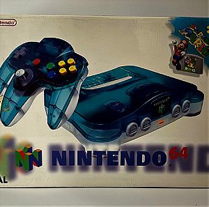 Nintendo 64 Clear Blue Console