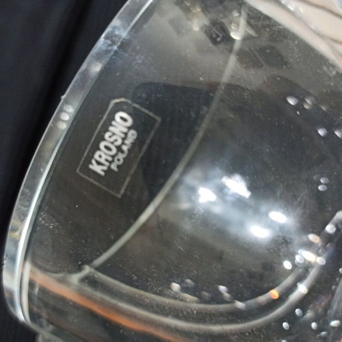 KROSNO crystal container used, Polish crystal