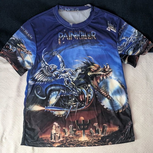 Judas Priest t-shirt Painkiller size Large, new, blue
