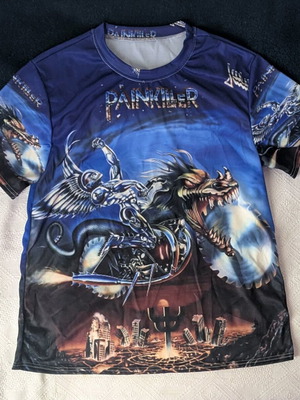 Judas Priest t-shirt Painkiller μέγεθος Large, καινούργιο, μπλε