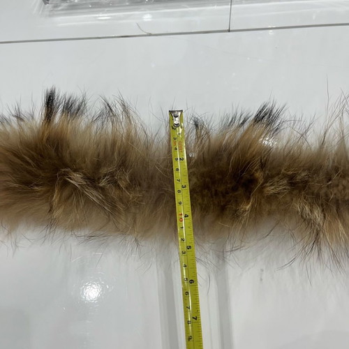 Fur collar used, brown