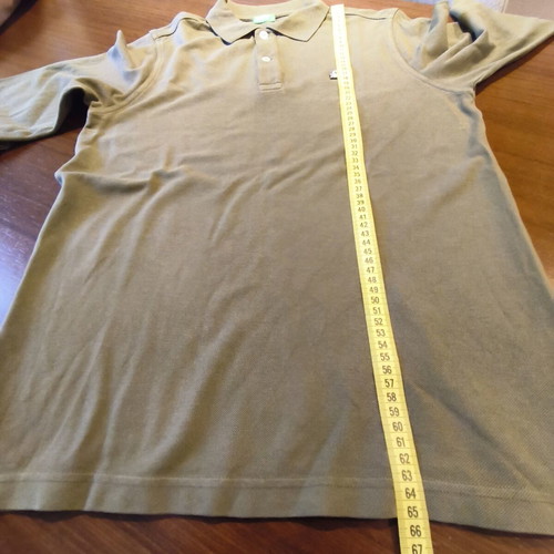 United Colors of Benetton long-sleeve polo shirt 170cm like new, olive green
