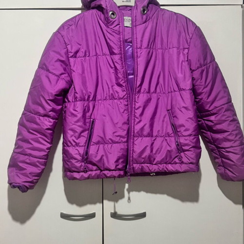 Puffer jacket with hood Levure purple like new