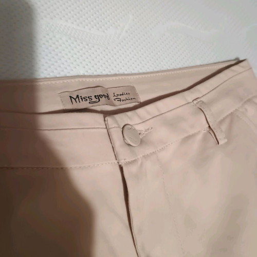 Miss Good NoM women's fabric pants like new, size M 38, beige