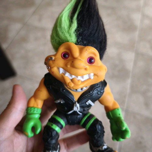 Battle Trolls Punk Troll figure used, Hasbro 1992