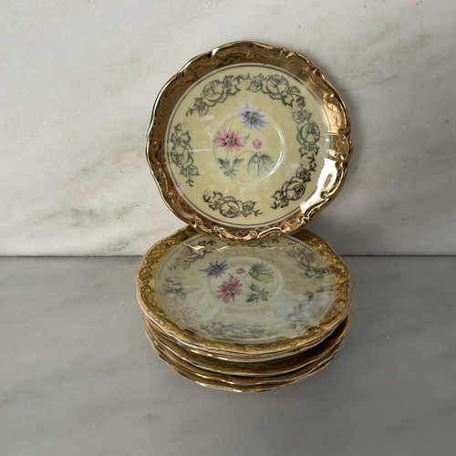 Vintage Bareuther Waldsassen Bavaria porcelain plates and platter