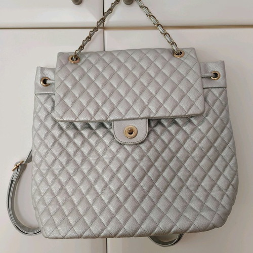 Backpack bag large silver used