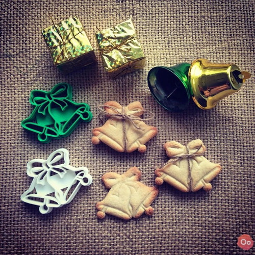 Christmas bells cookie cutter made to order