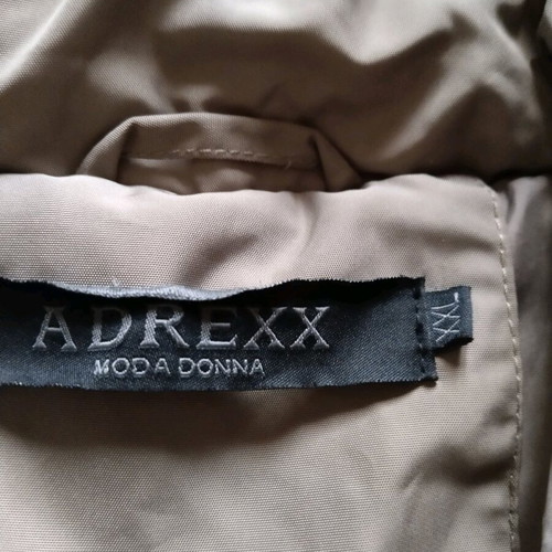 Adrexx women's beige long jacket like new with waist gathers