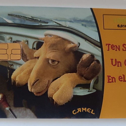 Spanish Camel Cigarettes Phone Card used, advertising theme