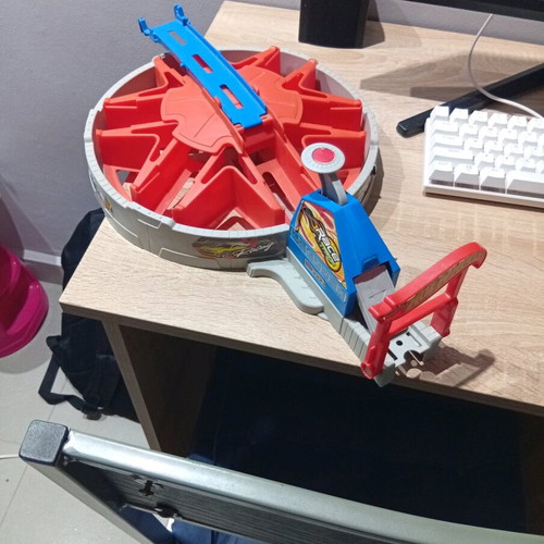 Hot Wheel track used with car launcher