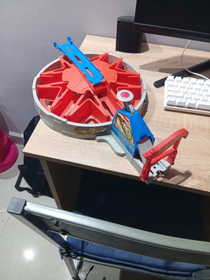 Hot Wheel track used with car launcher