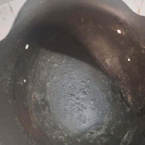 German WW2 M42 helmet refurbished, decal replica