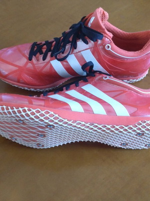 Adidas spikes στίβου μεταχειρισμένα, νούμερο 44, κόκκινα για άλμα εις ύψος