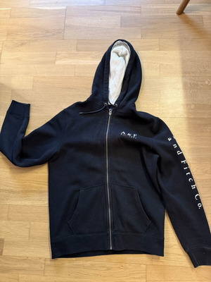 Abercrombie and Fitch black hoodie, size S