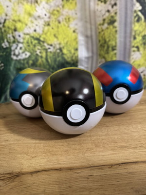 Pokeball tins, empty, set of 3