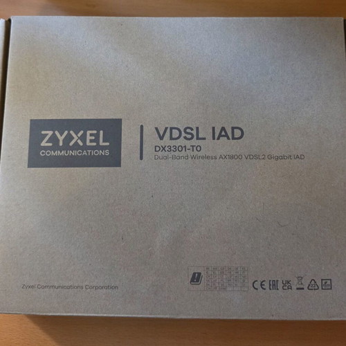 Zyxel DX3301-T0 Wireless ADSL2+ VDSL2 Router WiFi 6 new