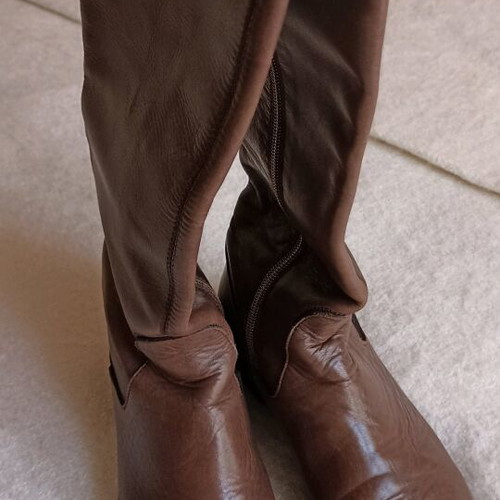 Leather boots used, brown, size 39, Vera Gomma