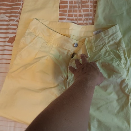 Cotton pants small, yellow