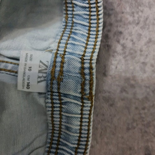 Zara denim shorts size 10 used, blue kids