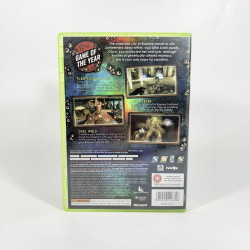 Bioshock 2 Xbox 360 game used, complete with manual