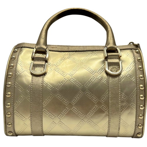 Versace Mirroring Gold Boston Bag