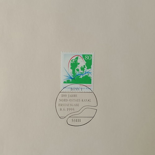 German stamps mint condition, 1995 first day cover Bonn