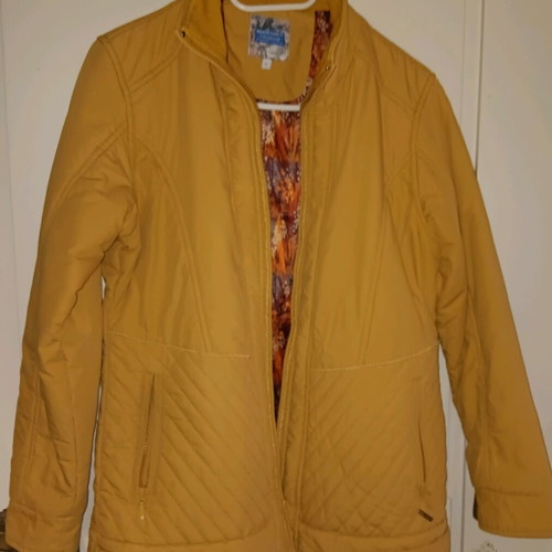 Monte Carlo premium jacket used, mustard with paint marks, size L