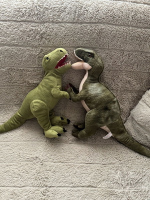 Stuffed dinosaurs used, set of 2 pieces