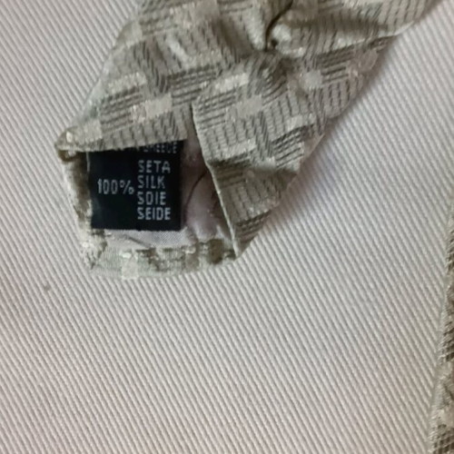 Silk tie Cortese like new, beige and green