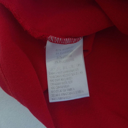 Lacoste women's red polo shirt XL slim fit short sleeve