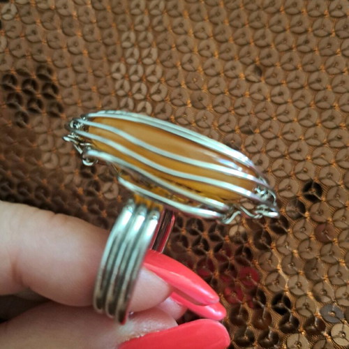 Fo bijoux rings used, set of 4, with slight color wear