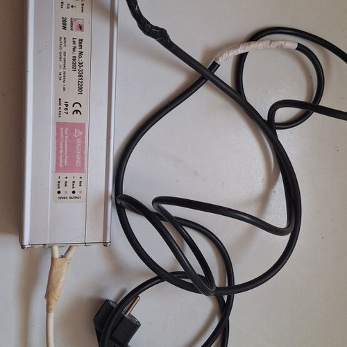 Waterproof LED Slim Power Supply 200W 12V DC used