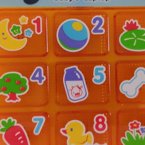 Vtech colorful laptop toy used, English