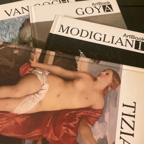 Art books like new, set of four on painters' work