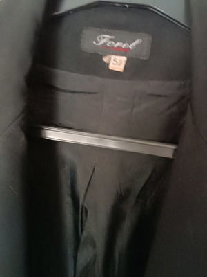 Forel black jacket with design on front and sleeve