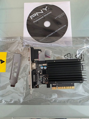 PNY NVIDIA GeForce GT 710 2GB DDR3 64-bit PCIe graphics card like new