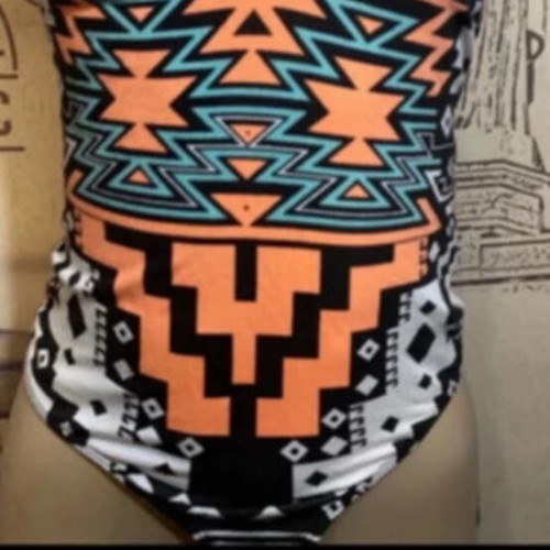 Strapless top like new, colorful, Bershka, size M