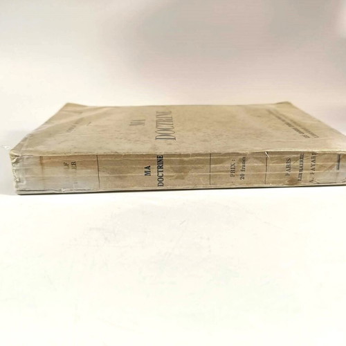 Ma Doctrine book by Adolf Hitler used, French edition 1938