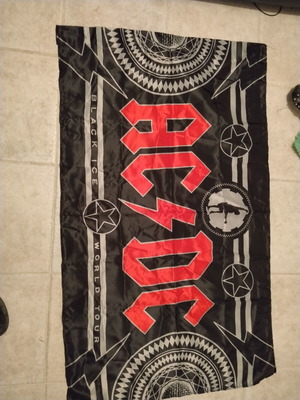 Σημαία ACDC Black Ice World Tour μεταχειρισμένη