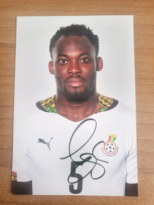 Michael Essien authentic autograph new