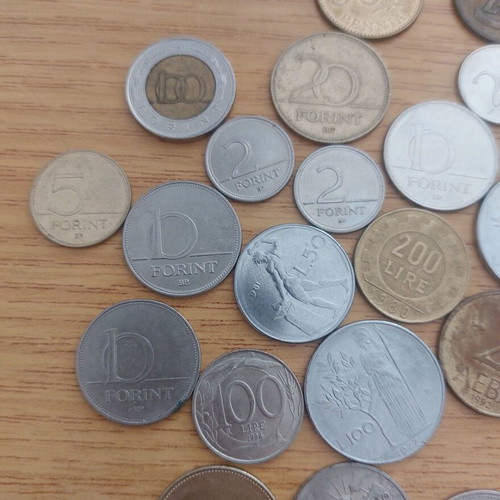 Coin collection used, pack of 38 from 9 countries