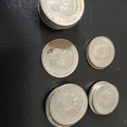 Drachma coins used, pack of 63 from Pavlos and Konstantinos era