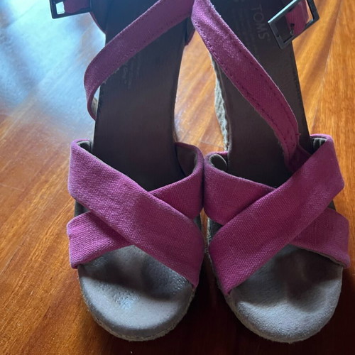 Toms platform shoes used, size 37, pink