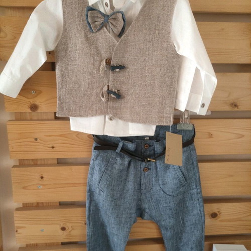 Baptism set for boy new, La Christine, up to 1.5 years old